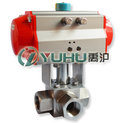 Q614/15N氣動(dòng)高壓三通球閥 Q614/15N氣動(dòng)高壓三通球閥