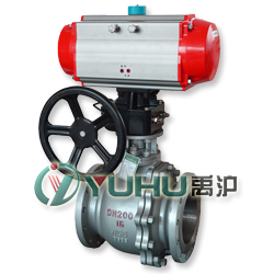 氣動(dòng)切斷球閥（帶側(cè)裝手輪、雙作用氣缸）